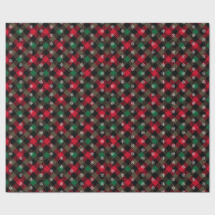 Classic Red and Green Plaid traditional Christmas Wrapping Paper