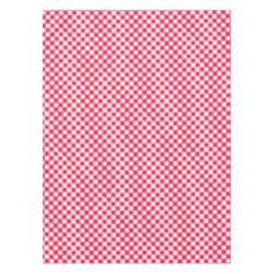 Classic Red and White Gingham Pattern Rustic Tablecloth