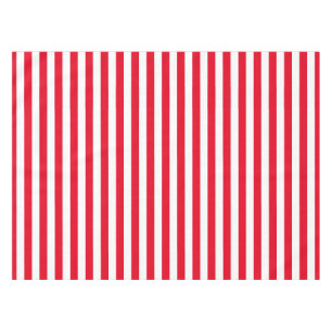 Classic Red and White Stripes Tablecloth