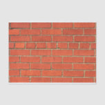 Classic Red Brick Wall  Tissue Paper<br><div class="desc">Stunning red brick with small amounts of charm. Some small cracks and extra mortar here and there. Try an alternative approach to wrapping gifts and products using urban photography. Perfect if you are looking for a theme like a historic school house,  red brick chimney or fireplace,  or urban buildings.</div>