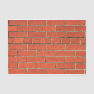 Classic Red Brick Wall  Tissue Paper