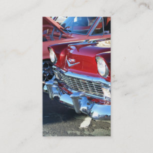 Classic red car business cards
