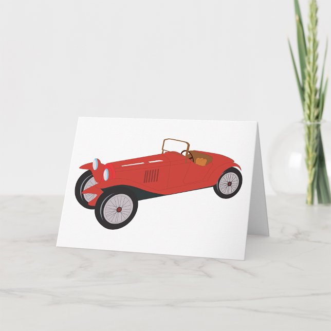 Classic Red Car Greeting Cards (Creator Uploaded)