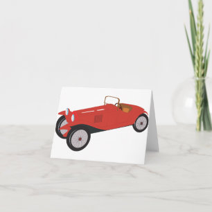 Classic Red Car Note Cards