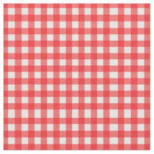 Classic Red Checked Gingham for Home Canning Lids Fabric
