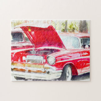 Classic Red Chevy Jigsaw Puzzle