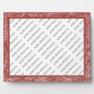 Classic Red Frame Add Photo Plaque