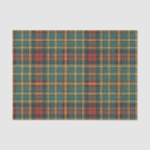 Classic Red & Green Scottish Tartan Plaid Pattern