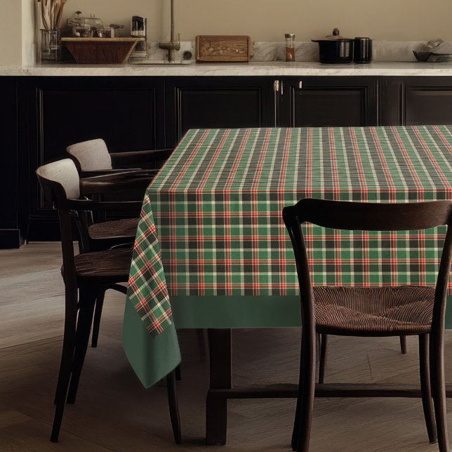 Classic Red Green Tartan Festive Holiday Gathering Tablecloth (Classic Red Green Tartan Festive Holiday Gathering Tablecloth)