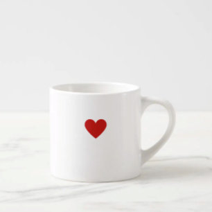 Classic Red Heart Simple Modern Valentine Chic Espresso Cup