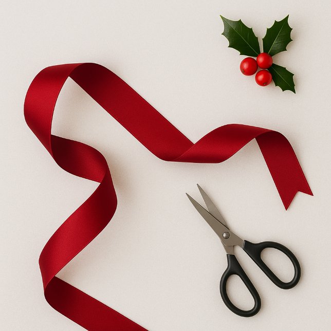 Classic Red Holiday Satin Ribbon (Creator Uploaded)