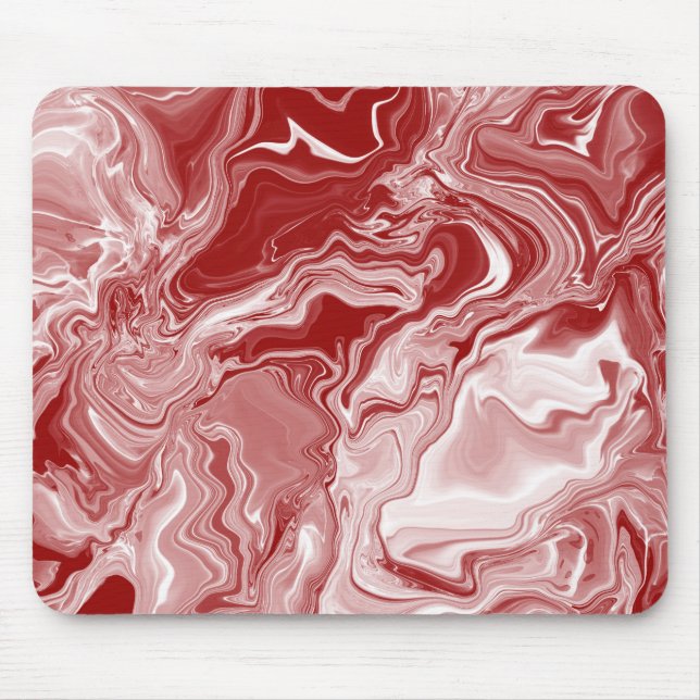 Classic Red Marble Mouse Pad (Front)