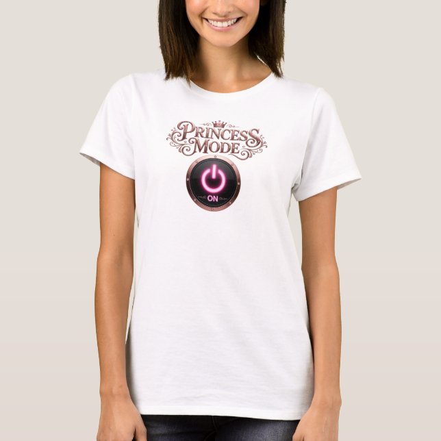 Classic Red PRINCESS MODE Quote Shirt (Front)