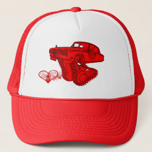 Classic Red Rolls Royce Valentine's Fantasy Trucker Hat