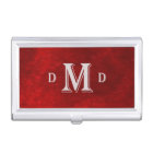 Classic Red Silver Monogram