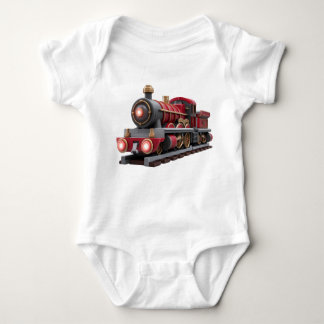 Classic Red Steam Train – Adventure Kids T-Shirt  Baby Bodysuit