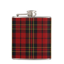 Classic Red Tartan Flask