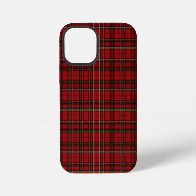 Classic Red Tartan Plaid iPhone Case (Back)