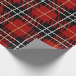 Classic Red Tartan Plaid Pattern Wrapping Paper 