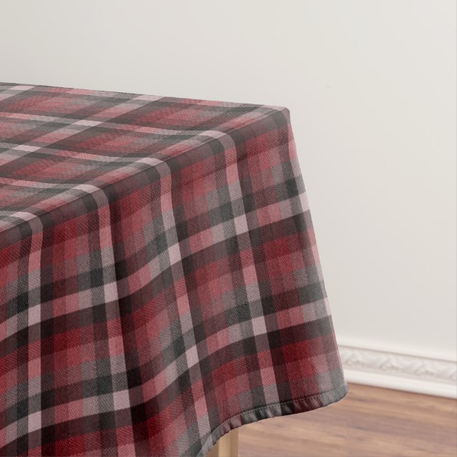 Classic red Tartan Plaid.  Tablecloth (In Situ)