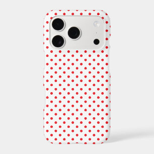 Classic Red Tiny Polka Dot Pattern