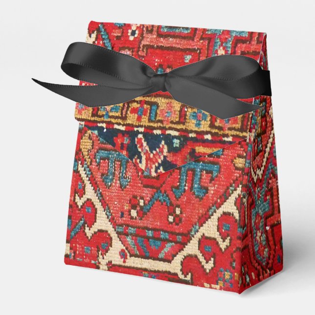 Classic Red Turkish Persian Oriental Rug   Favour Box (Front Side)