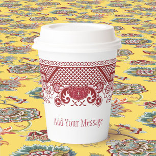 Classic Red Willow Paper Cups
