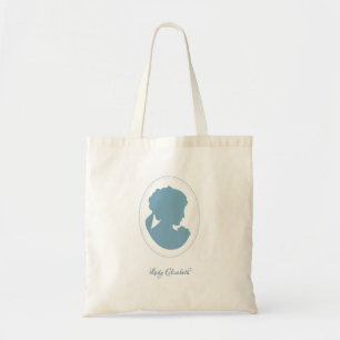 Classic Regency Blue Cameo Wedding Tote Bag