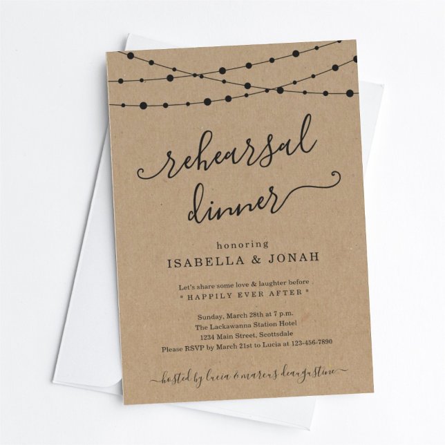 Classic Rehearsal Dinner Invitation (Creator Uploaded)