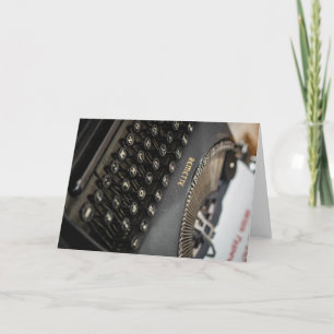 Classic Remette Typewriter: Vintage Charm Card