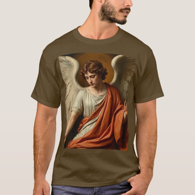 Classic Renaissance Angel Men's Tee Shirt (Front)