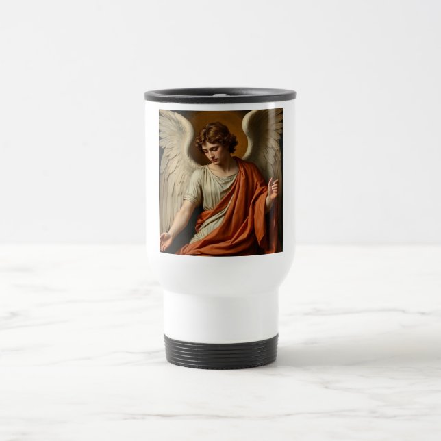 Classic Renaissance Angel Travel Mug (Center)