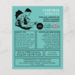 Classic Repairman, Handyman Advertising Flyer<br><div class="desc">Classic Repairman,  Handyman Advertising Flyers By The Business Card Store.</div>