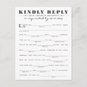 Classic Response Card