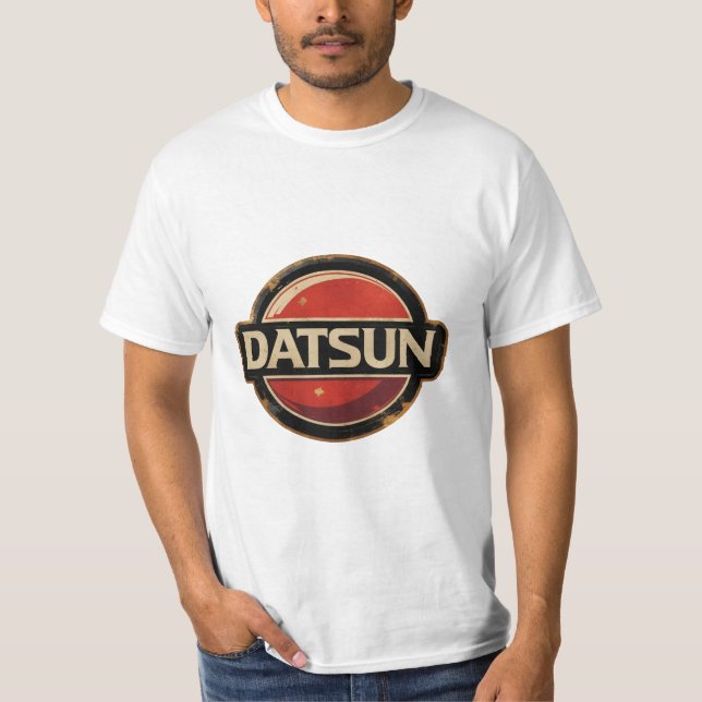 Classic Retro Datsun logo T-Shirt (Front)