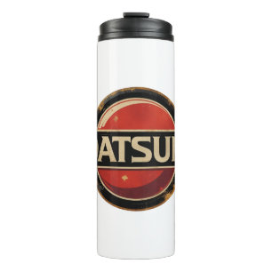 Classic Retro Datsun logo Thermal Tumbler