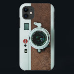 Classic Retro Old Vintage brown leather Camera iPhone 11 Case<br><div class="desc">made with photoshop
"special for classic camera lovers"</div>