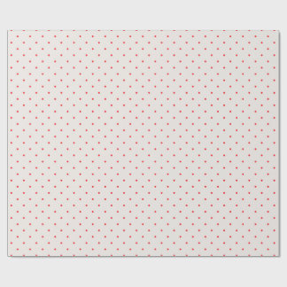 Classic Retro Red Polka Dots on Cream Wrapping Paper