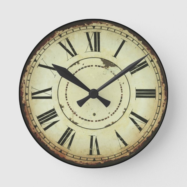 Classic Retro Round Clock (Front)