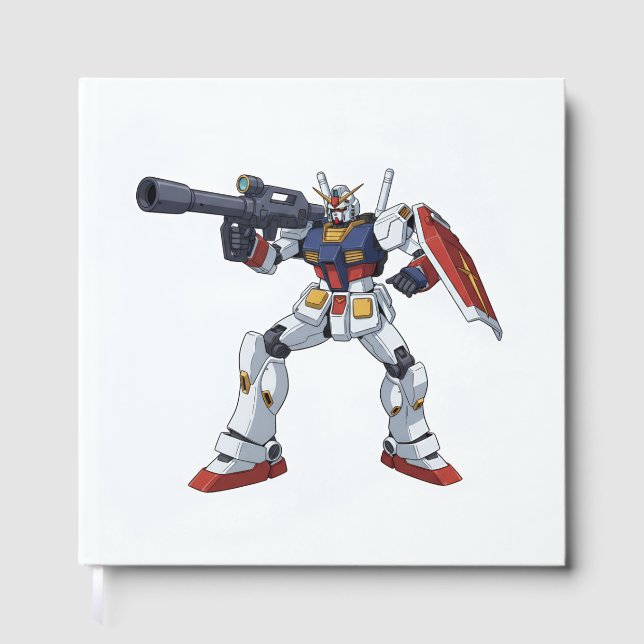 Classic Retro RX-78-2 Gundam Mecha Anime Illustrat Guest Book (Front)
