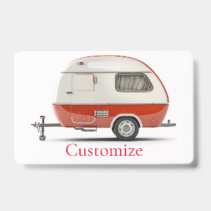 Classic Retro Teardrop Camper Thunder_Cove ID Badge