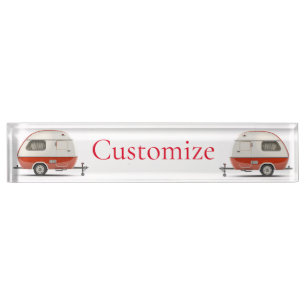 Classic Retro Teardrop Camper Thunder_Cove Nameplate