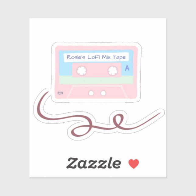 Classic Retro Vintage Soft Pastel Cassette Tape (Sheet)