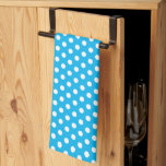 Classic Retro Vintage White Polka Dots on Sky Blue Tea Towel<br><div class="desc">Custom Elegant Classic Rustic White Polka Dots on Sky Blue Template Cute Kitchen & Dining / Table & Kitchen Linens / Retro / Vintage Sky Blue Kitchen Towel.</div>
