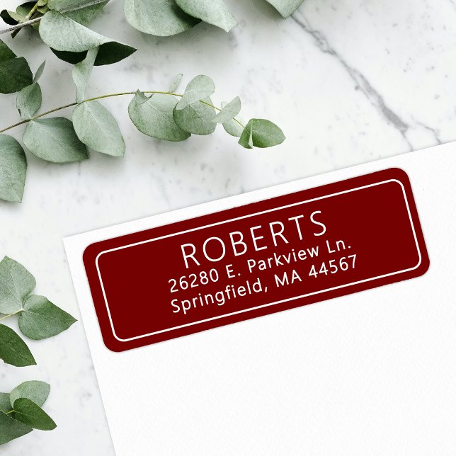 Classic Return Address Label (Creator Uploaded)