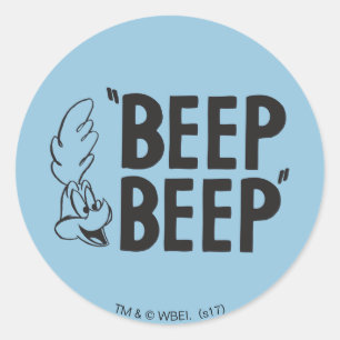 Classic ROAD RUNNER™ BEEP BEEP!™ Classic Round Sticker