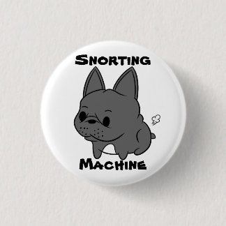 Classic Rocco - Snorting Machine (Black) 3 Cm Round Badge