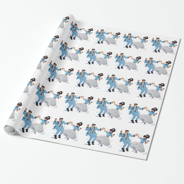 Classic Rock and Roll Jivers  wrapping Paper (Unrolled)
