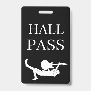 Classic Rock Custom Hall Pass ID Badge