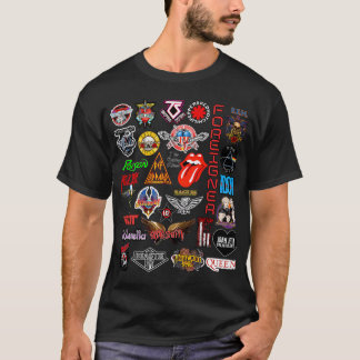 Classic Rock N Roll Greatest Bands 80'S Music T-Shirt